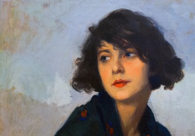 Woman with Green Shawl by Eugene Cyprian Boulet